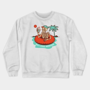 Salt Licked Memories Vintage Skeleton Crewneck Sweatshirt